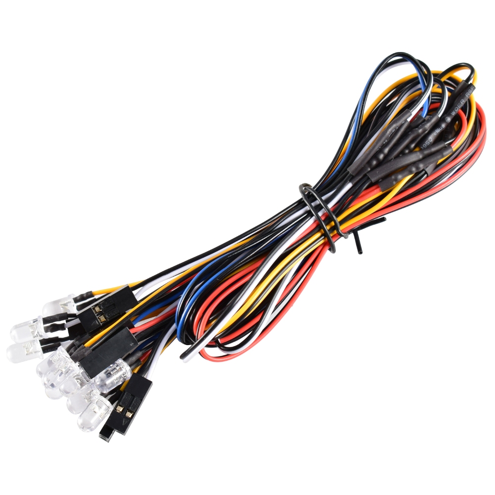 Lampu 12 led Dumborc control Steering Brake Smart Simulation Flash Light RC car untuk remot dumborc 
