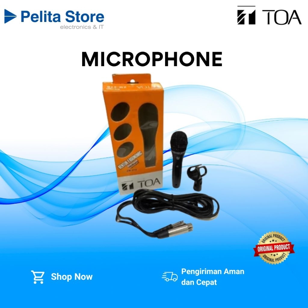 TOA Microphone Karaoke Mic Kabel