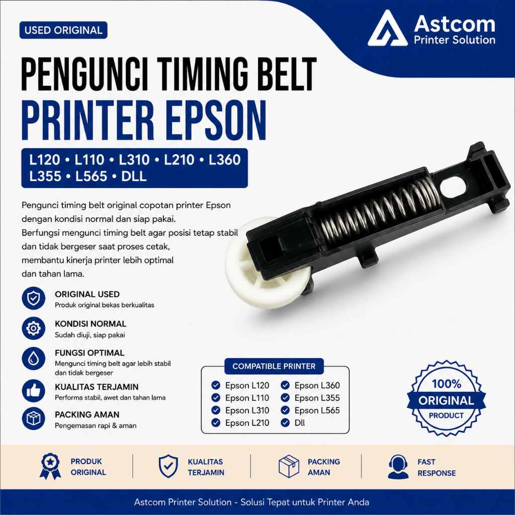 Pengunci Timing Belt Epson L120 L110 L210 L310 L355 L360 L565 DLL Used Original Sparepart Printer