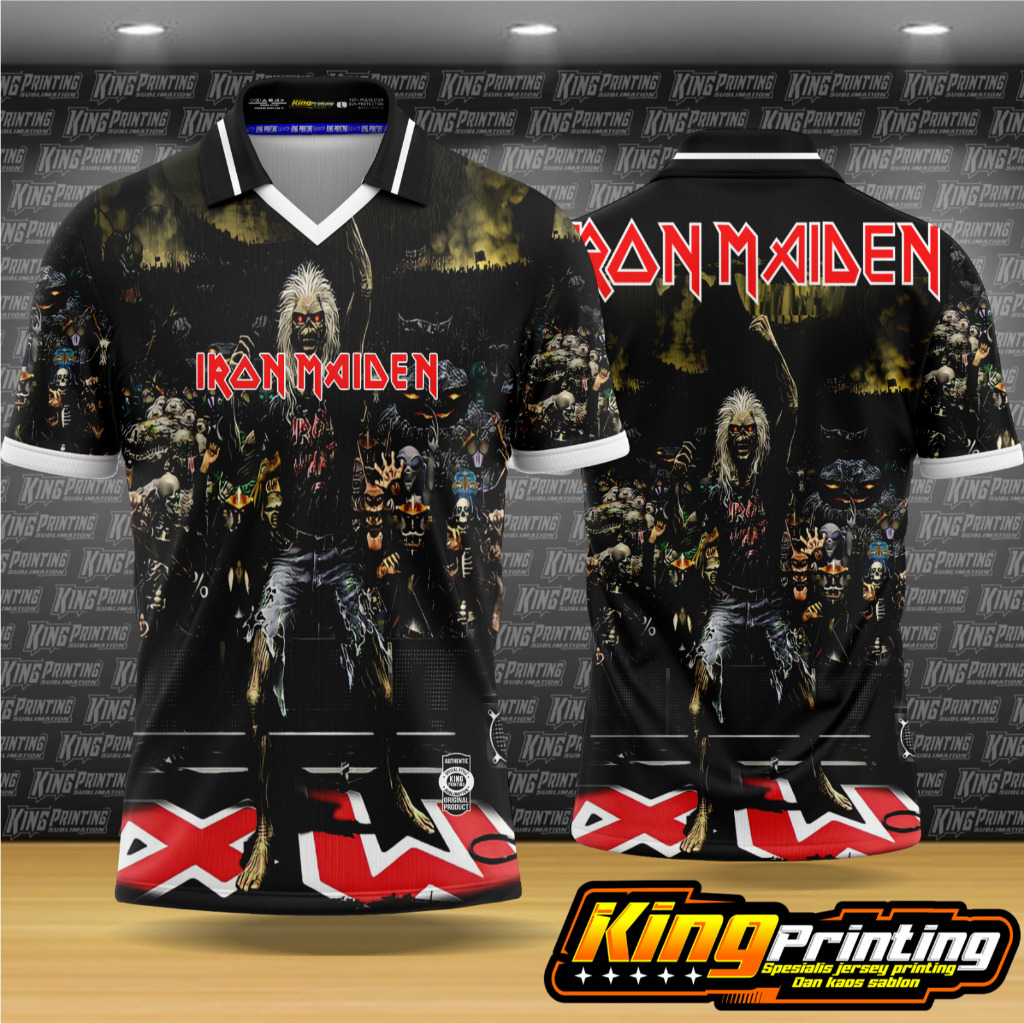 jersey band metal iron maiden full printing