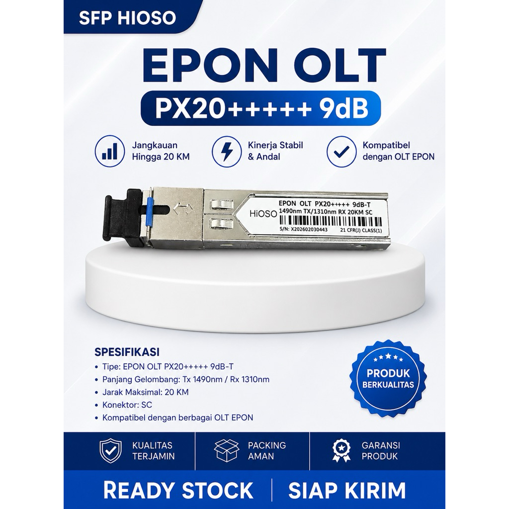 SFP EPON HIOSO PX20+++++ 9db