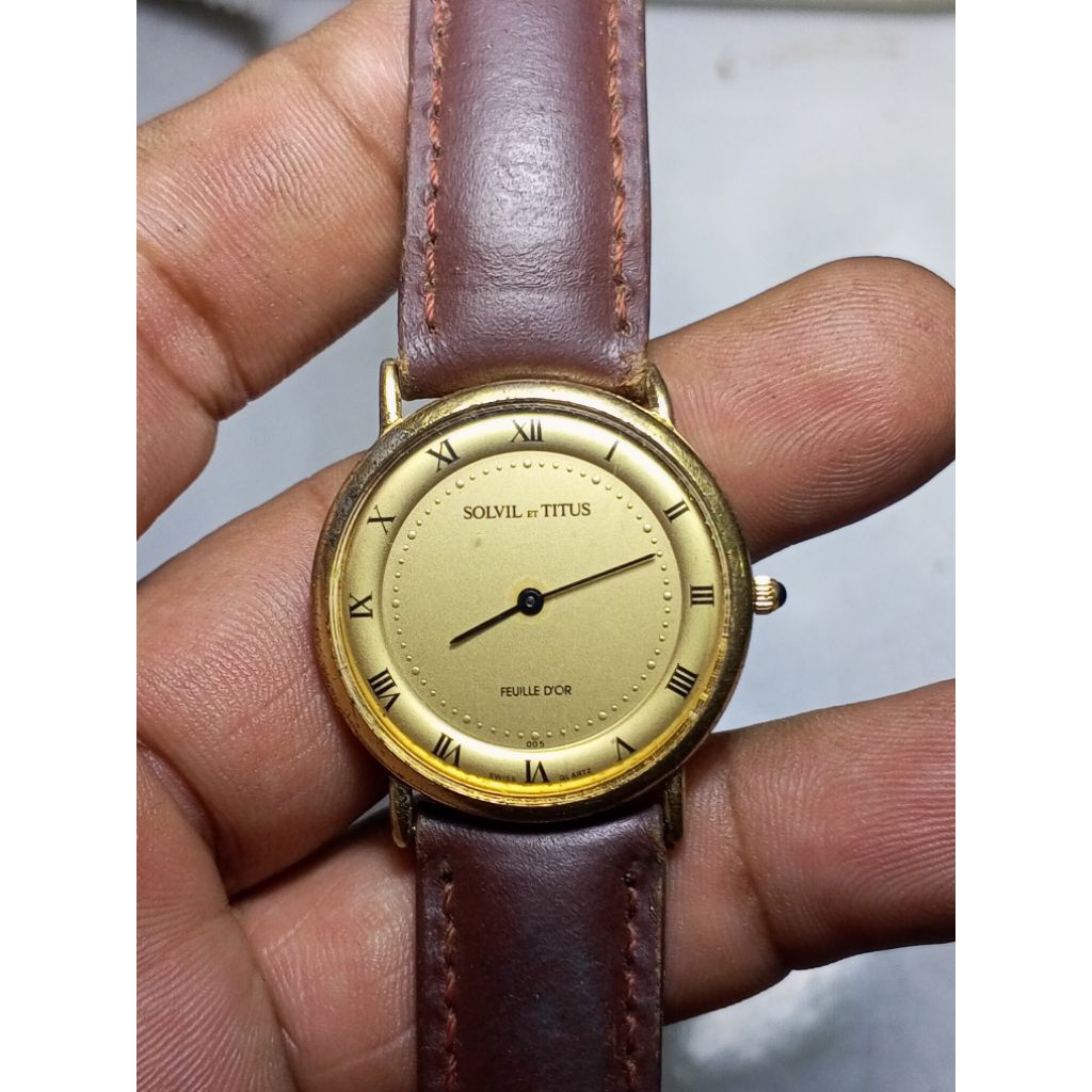 Jam Tangan Vintage Solvil Et Titus Romawi Dial 06-0026 Unisexl