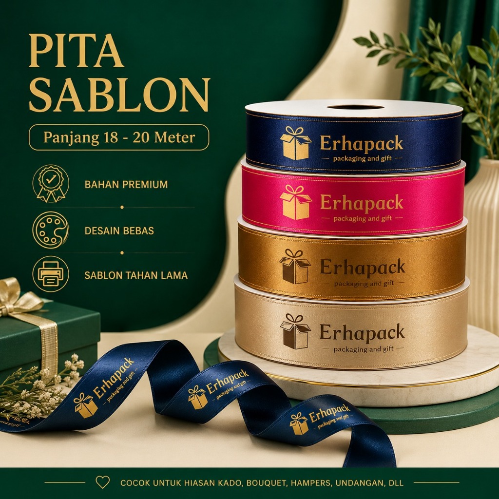 Pita Sablon | Pita Satin | Pita Custom