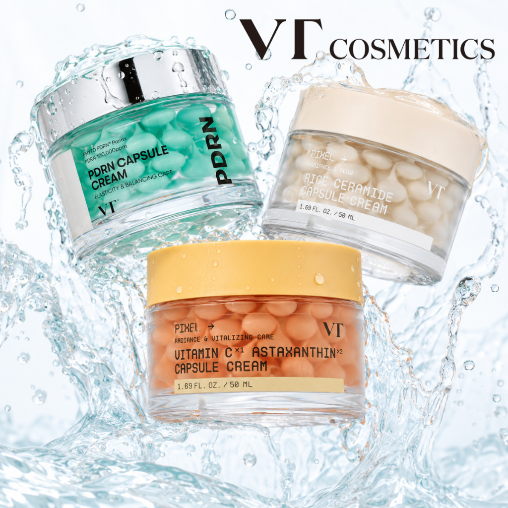 VT COSMETICS PDRN Capsule Cream 100 - 50ml / VT Vitamin C Astaxanthin Capsule Cream 50ml / VT Rice C