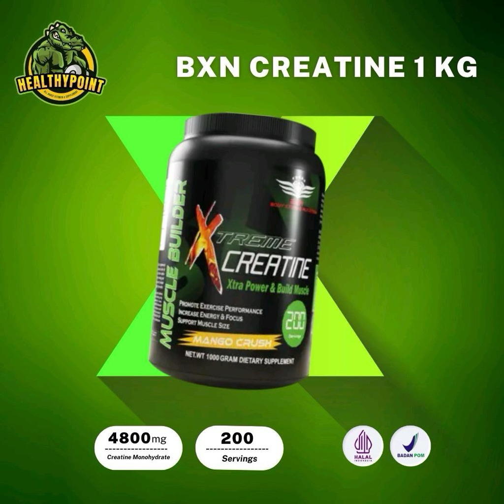 BXN Creatine 1000 Gram Creatine Monohydrate 1 KG