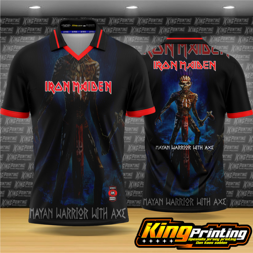 jersey band metal iron maiden full printing