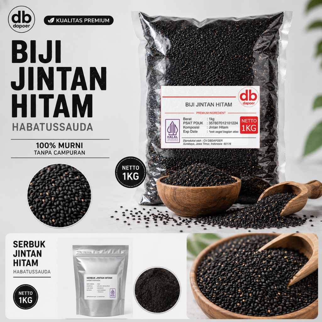 Jinten Hitam Habbatussauda original asli habatusauda Jintan Hitam