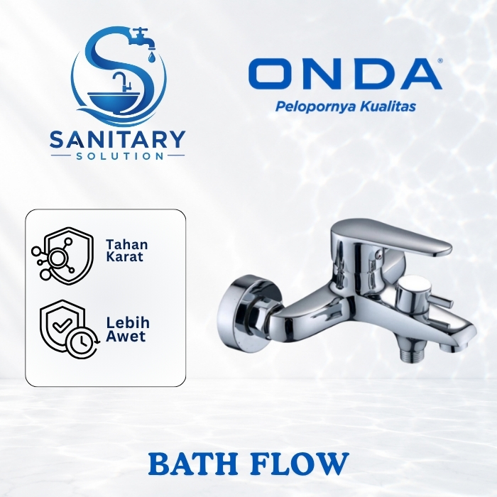 Kran Shower Mixer Bath Flow ONDA / Kran Mixer Air Panas Dingin ONDA