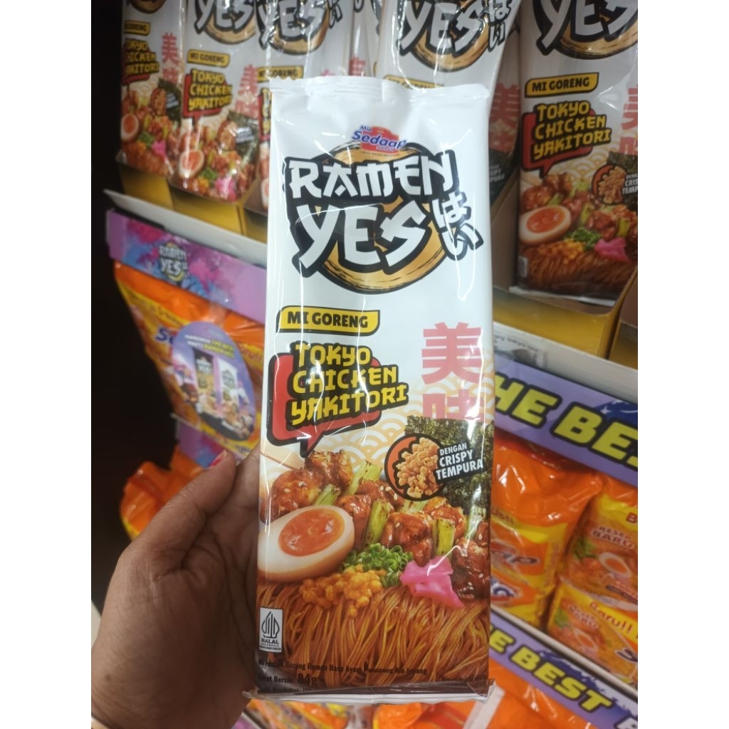 3PCS Mie Ramen Yes Ramen Kuah Hakata Pedas Mie Instan Ramen Goreng