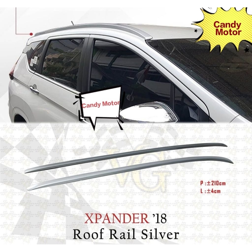 Roof Rial Xpander Stainless High Quality Import Model Tempel Roofrail Xpander