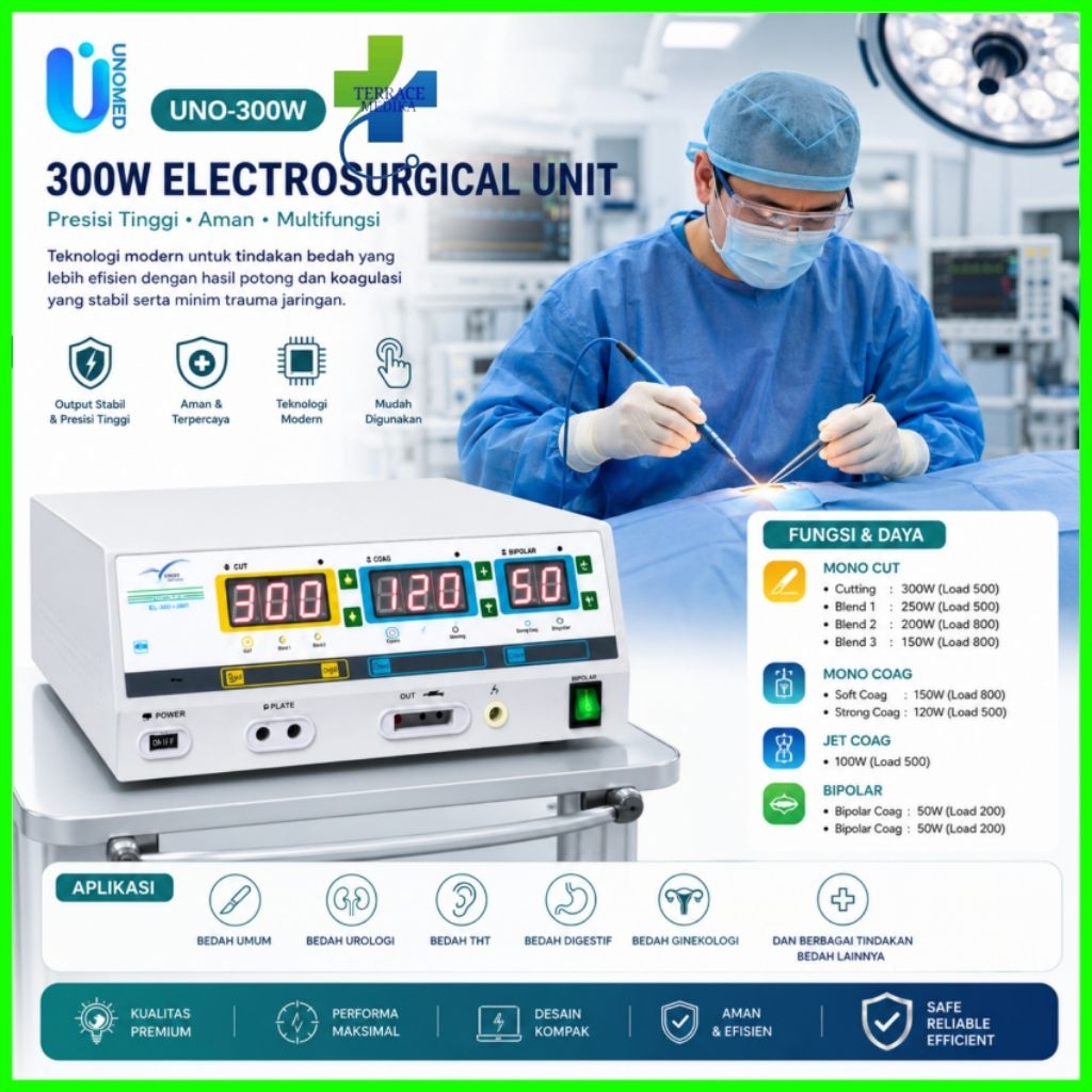 Esu 300 watt / electrocauter / cauter listrik 300 watt / alat bedah listrik / Electrosurgical Unit U