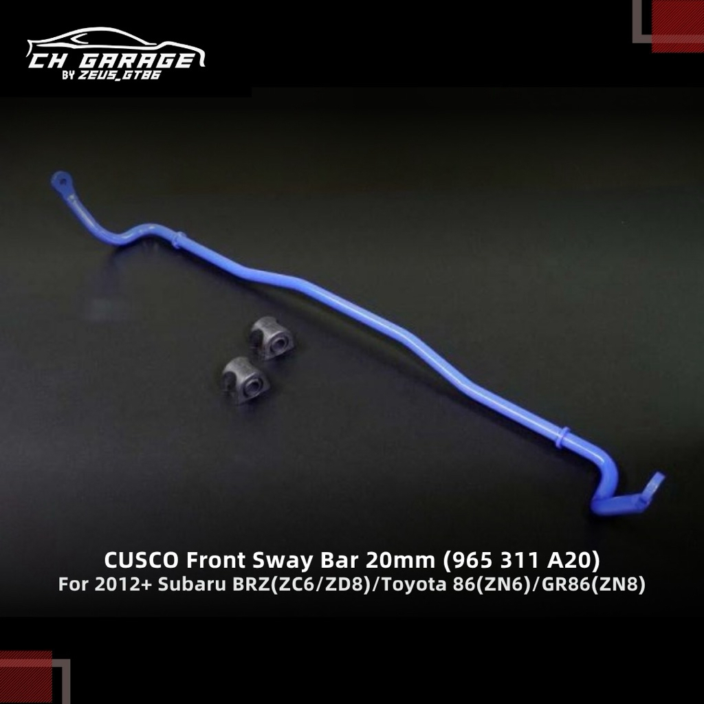 CUSCO Japan Front Sway Bar 20 mm Toyota 86 GR86 Subaru BRZ ZN6 ZC6 ZN8 ZD8 FT GT GR FT86 GT86 FA20 F