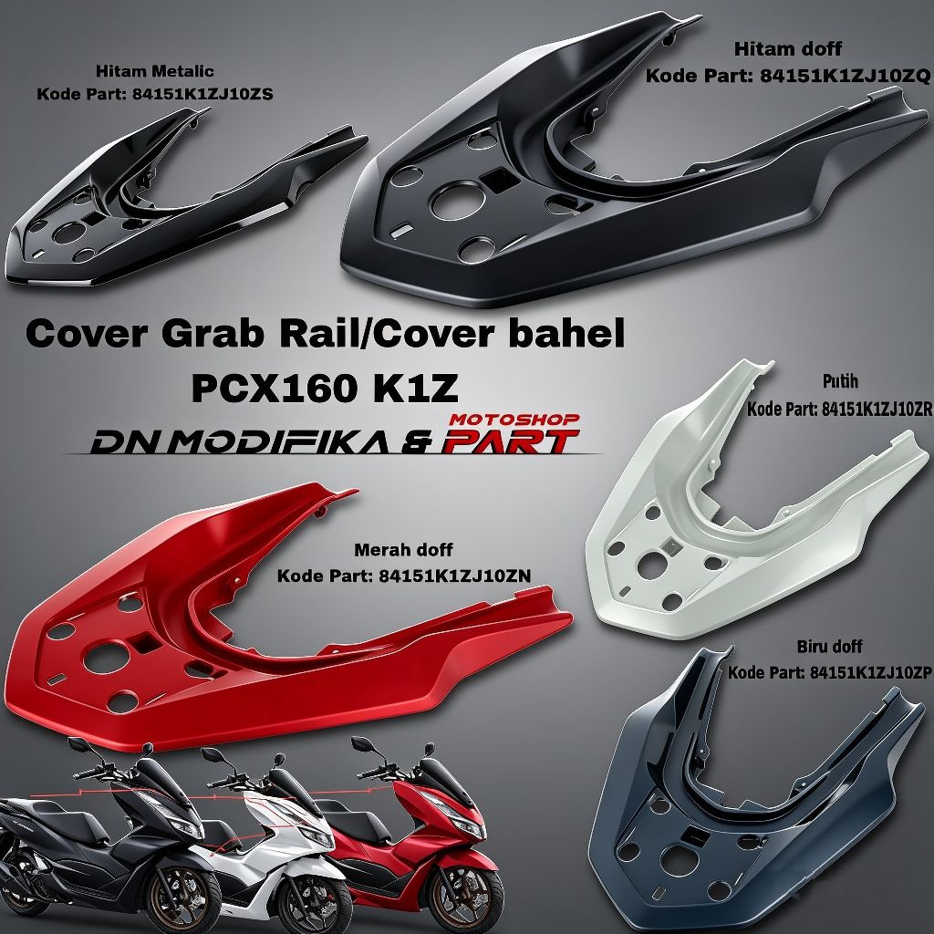 cover behel pcx 160 k1z 84151 K1Z J10Z Cover Grab Rail PCX 160 K1Z