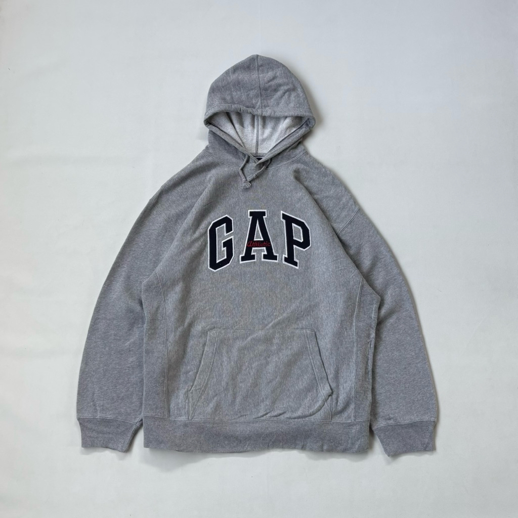 GAP Logo Pullover Hoodie Grey