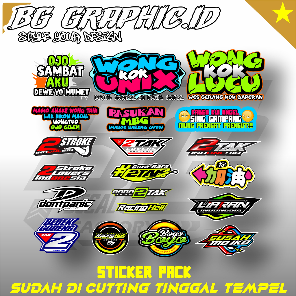 Sticker Aesthetic Lucu Anti Air, Cocok untuk Berbagai Barang