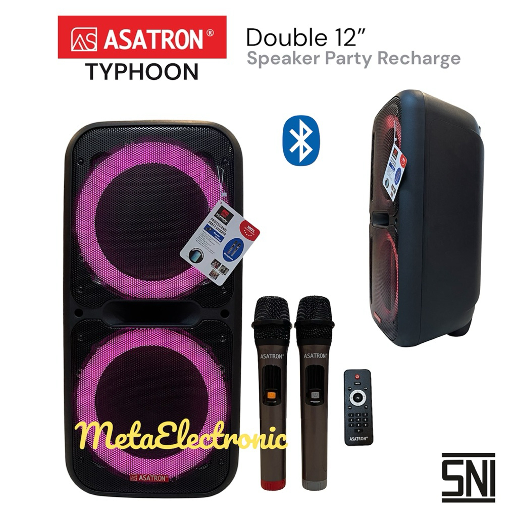 Speaker Asatron TYPHOON Party Speaker DUAL 12 Inch