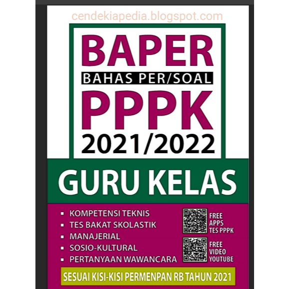 Baper Bahas Per Soal PPPK 2021 2022 Guru Kelas
