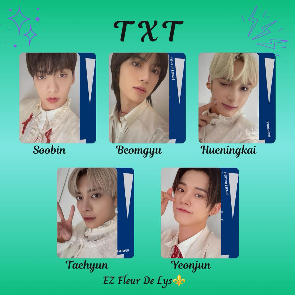 ez photocard replika pc unofficial TXT TCC Fight or Escape SOOBIN BEOMGYU HUENINGKAI TAEHYUN YEONJUN