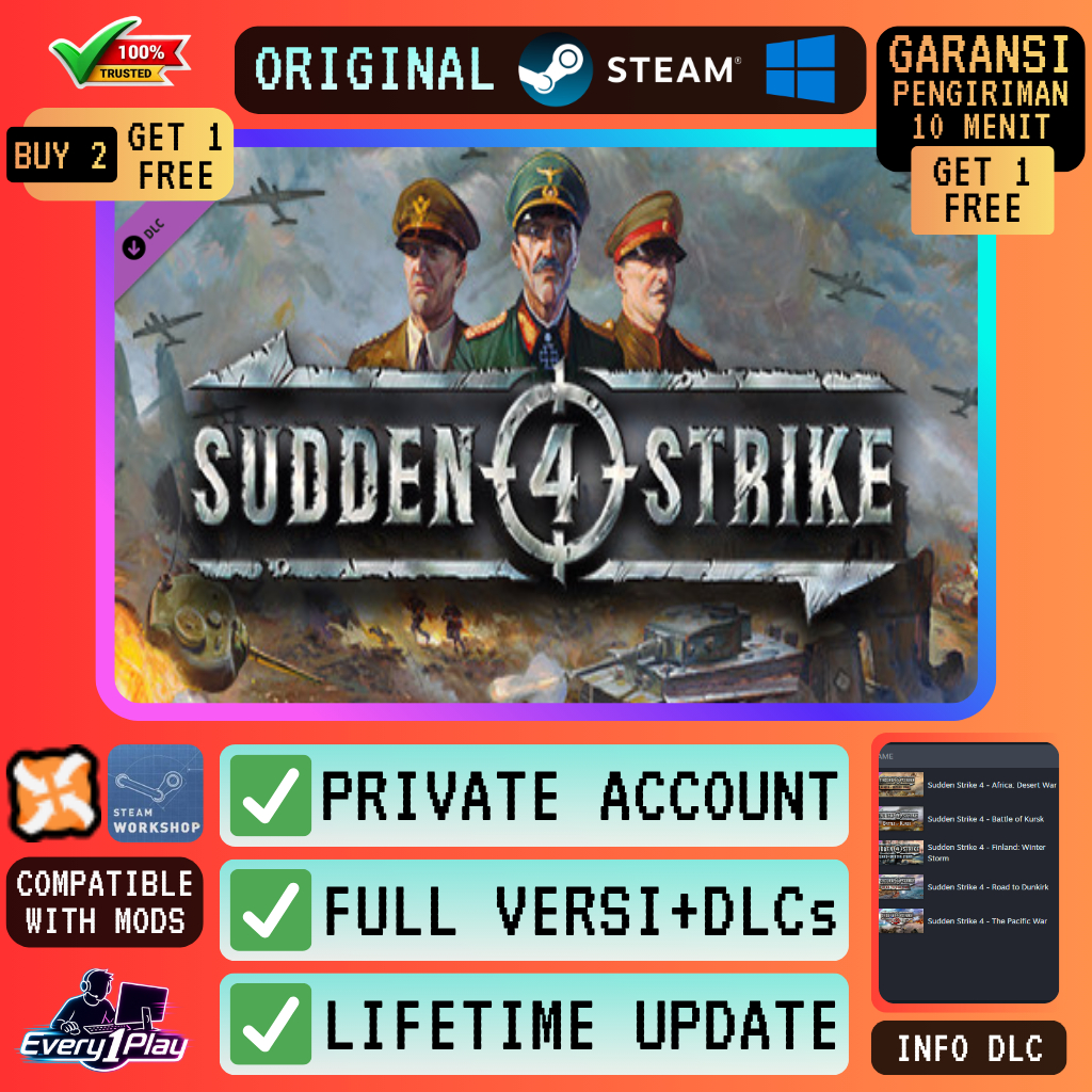 Sudden Strike 4 Game Steam - Games PC Laptop Windows