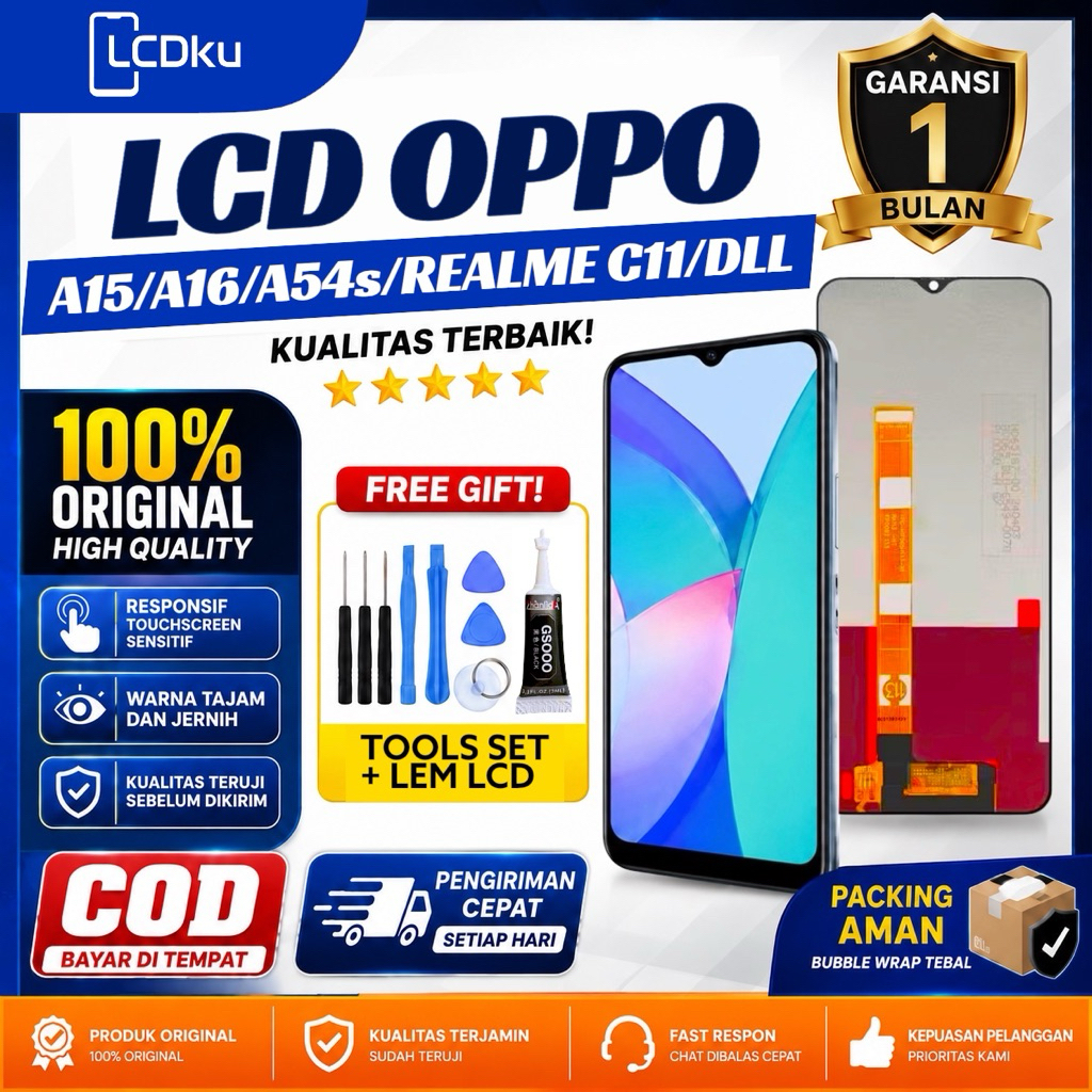 LCD OPPO A16 / A16S / A54S / REALME C11/ C11 2020 / C25 / C25S / NARZO 50A