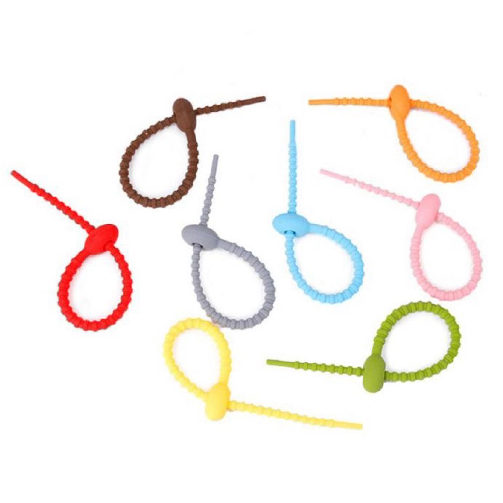 Kabel Ties Silikon Warna Warni Serbaguna
