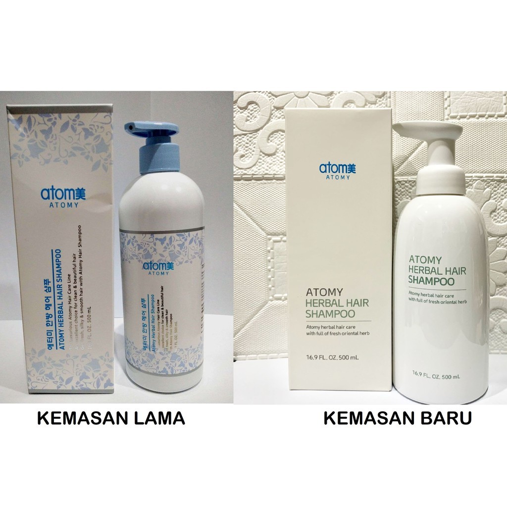 ATOMY SHAMPO HERBAL 500ML SHAMPOO ANTI RONTOK ORI
