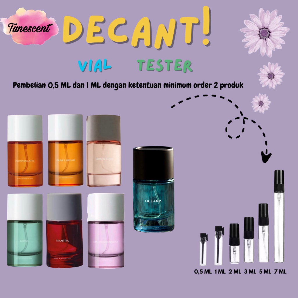 Decant OURU Extrait de Parfum (Share in Bottle) – Oceanis , Mantra , Ms. Independent , Cactus. , Pap