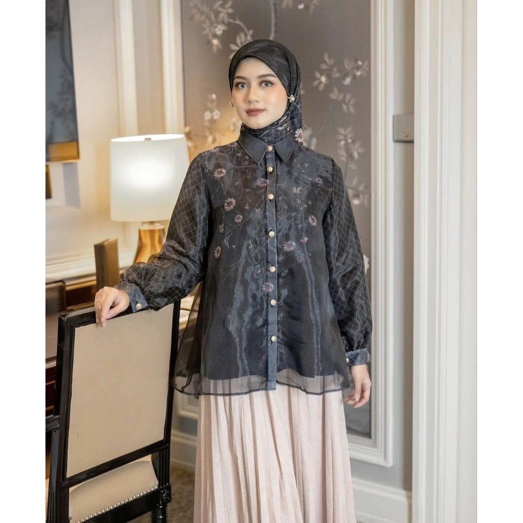 JAMILA HUMAILA - JARDIN TOP BLACK SIZE M Pl