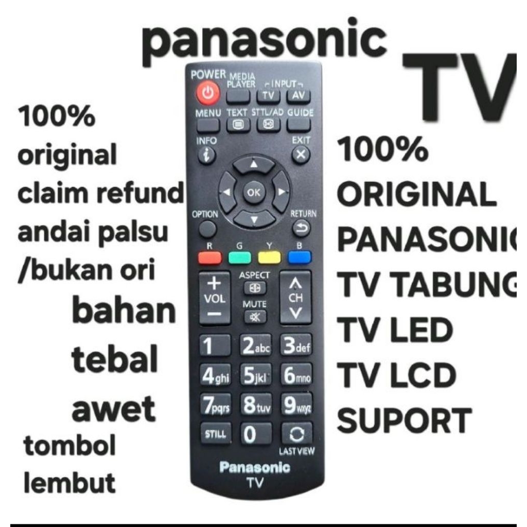 remote TV tabung & LED panasonic