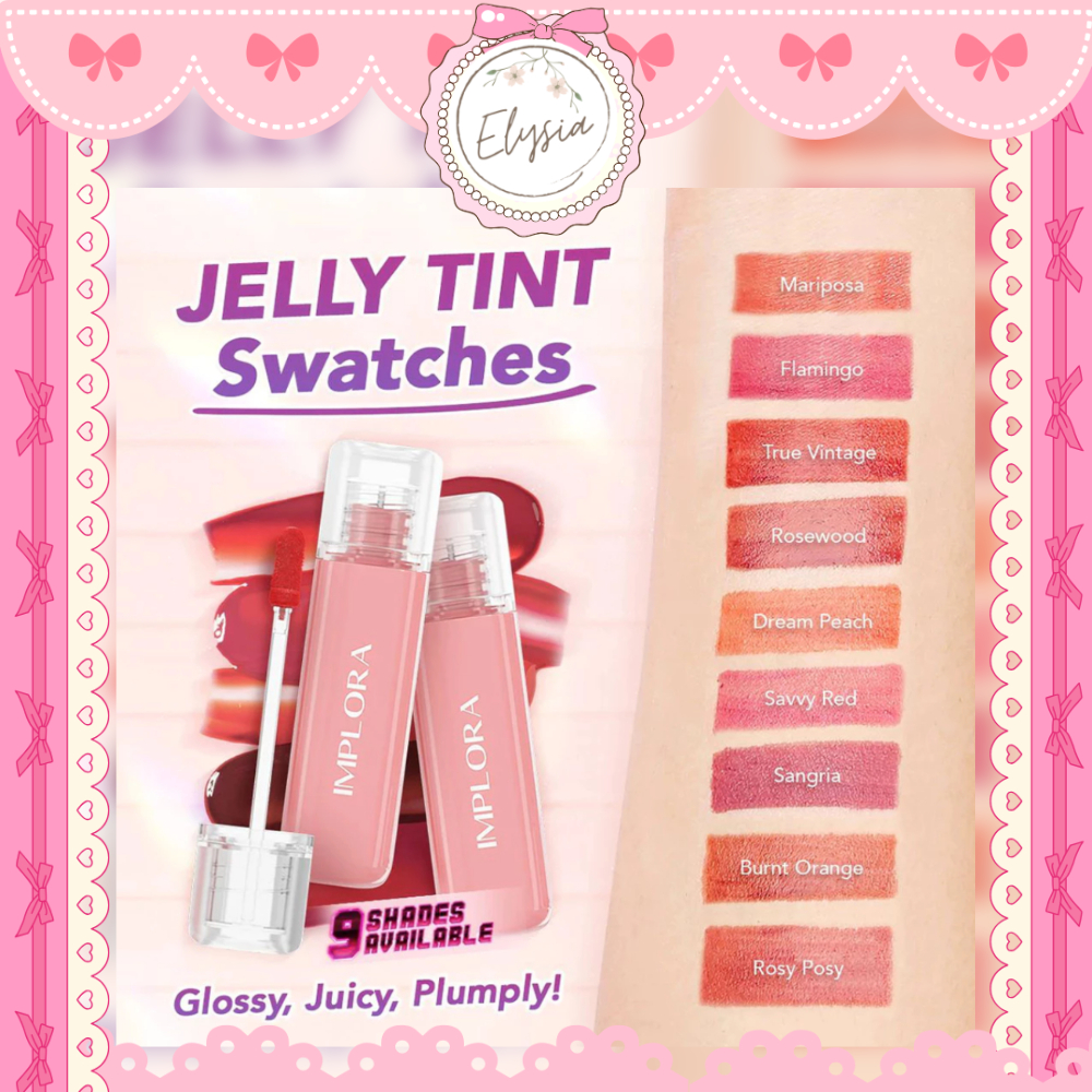 (LUSINAN) Implora Jelly Tint 1 Box Isi 12 Pcs - Grosir Lip Tint Original BPOM