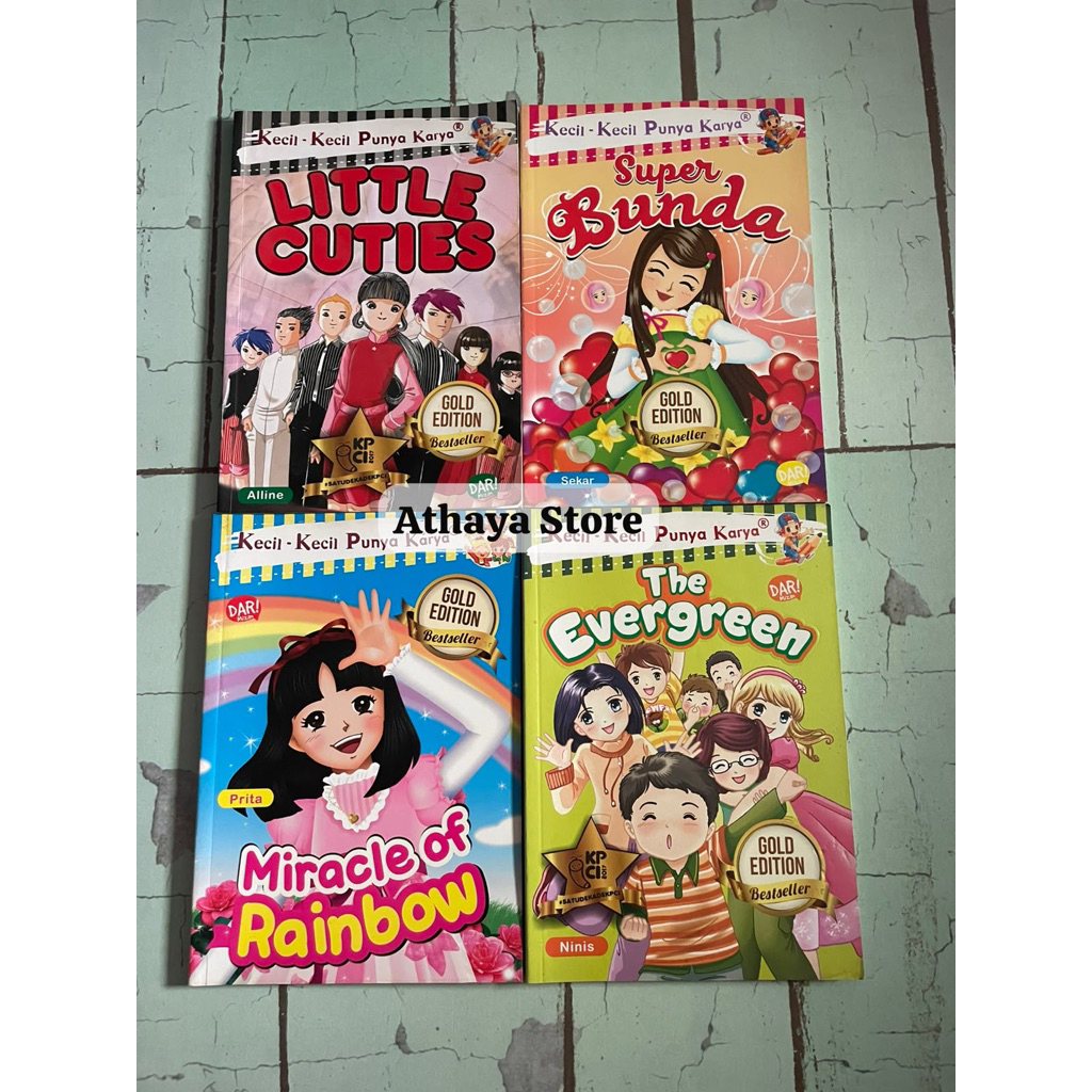 Preloved Buku KKPK Little Cuties, Super Bunda, Miracle of Rainbow, dan The Evergreenn