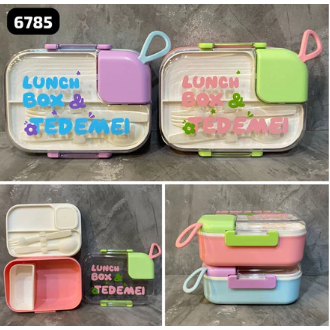 Lunch Box / kotak makan TEDEMEI Kotak makan Wadah Bekal Anak Kotak Makan Anak TEDEMEI LUNCH BOX TEDE