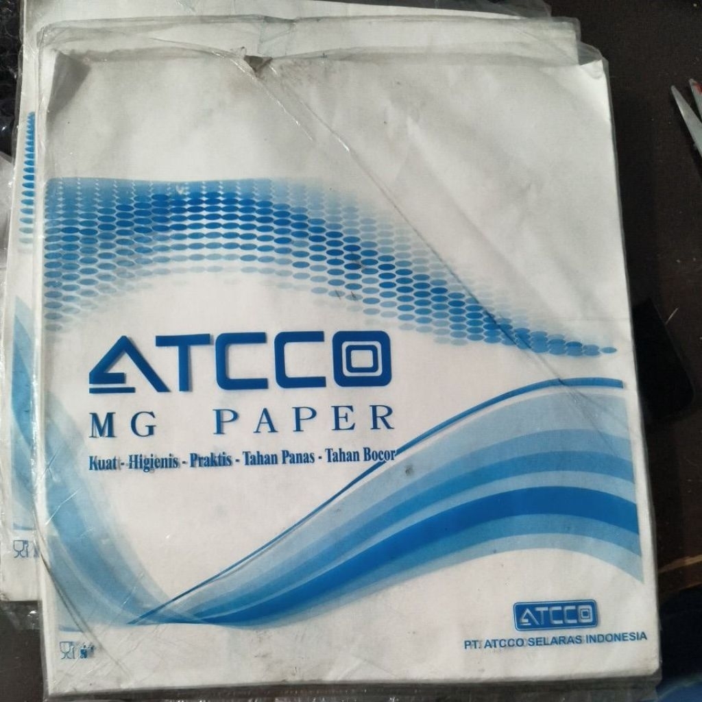 kertas pembungkus nasi KFC putih atcco mg paper