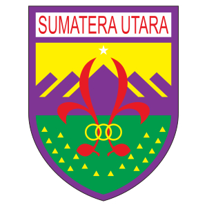 Badge Tiska Sublim / Woven  Kwartir Daerah  Sumatera Utara Pramuka - Proskostore