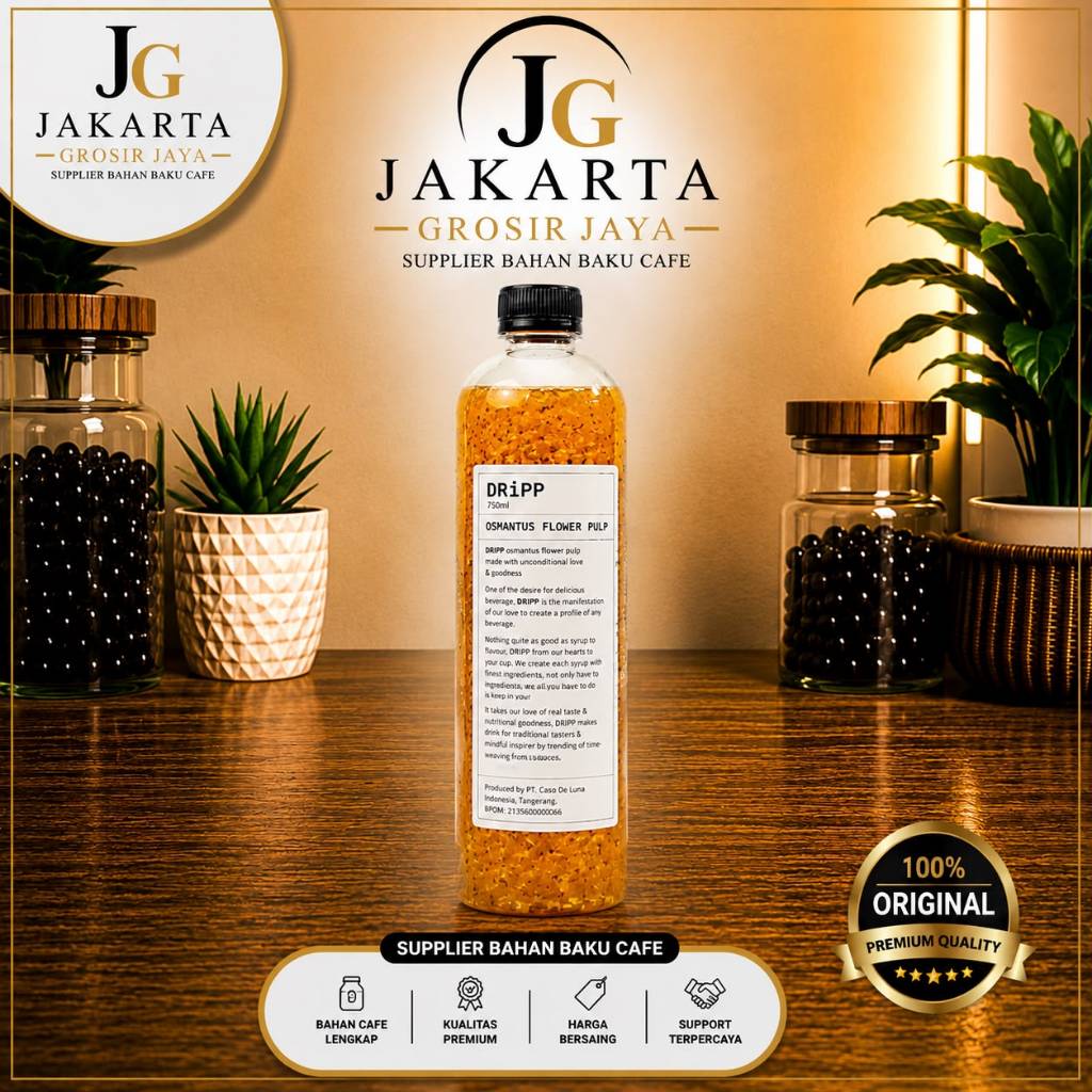 Dripp Osmanthus Flower Pulp (Sirup Rasa Bubur Bunga Osmanthus)
