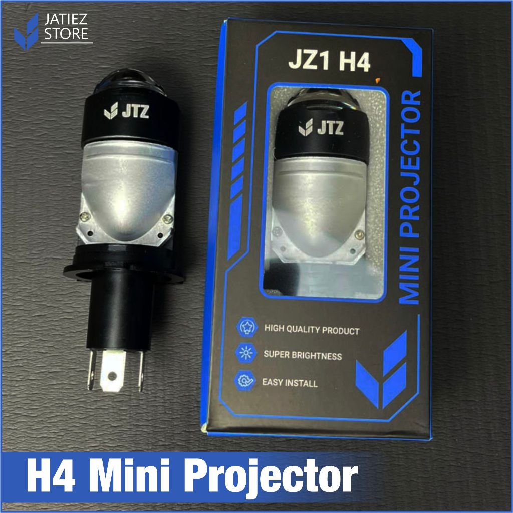 Biled Mini Projie JZ1 H4 - Lampu LED H4 Mini Lens JZ1 H4