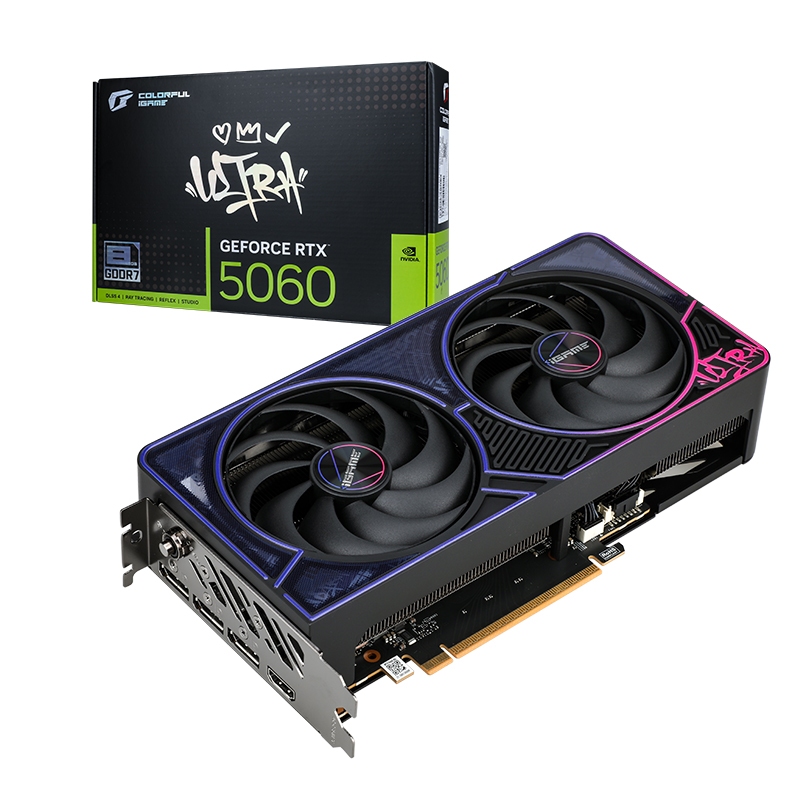 VGA Colorful iGame GeForce RTX 5060 / RTX5060 Ultra DUO OC 8GB GDDR7