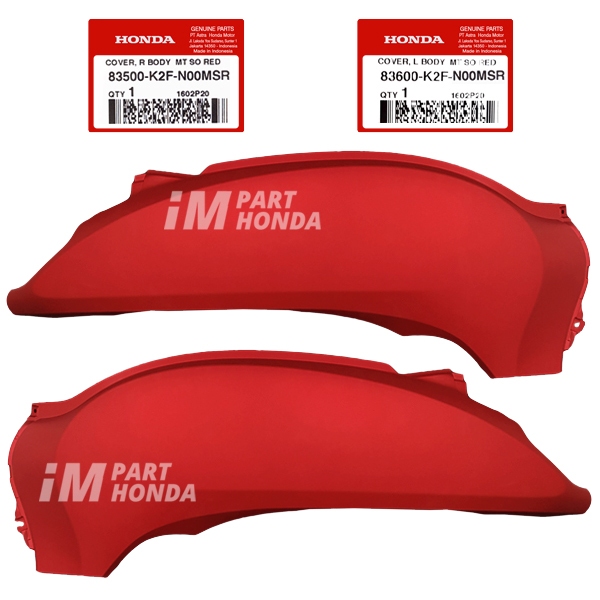 [HEMAT KARGO] 83500-K2F-N00MSR 83600-K2F-N00MSR Cover Body Kanan Kiri Scoopy eSP K2F Stylish Red Mer