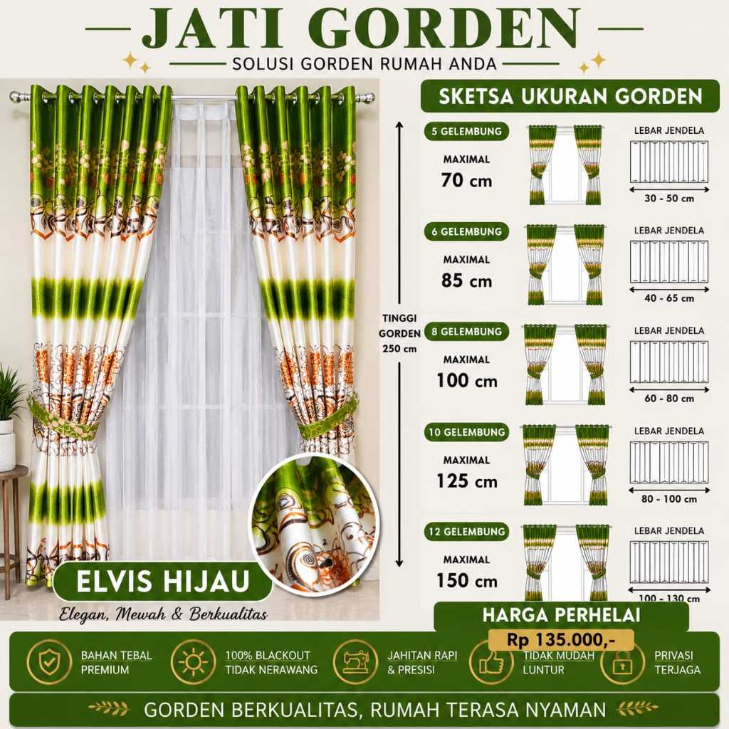 Gorden Jendela Minimalis Gorden Blackout Premium Gorden Motif Gorden Pintu Gorden Jendela Minimalis