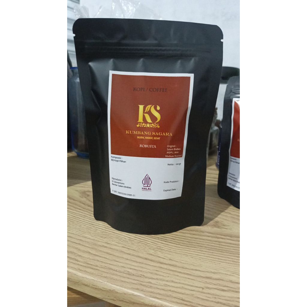 kopi Robusta KUMBANG SAGARA kemasan 100 gram rasanya yang kuat dan khas