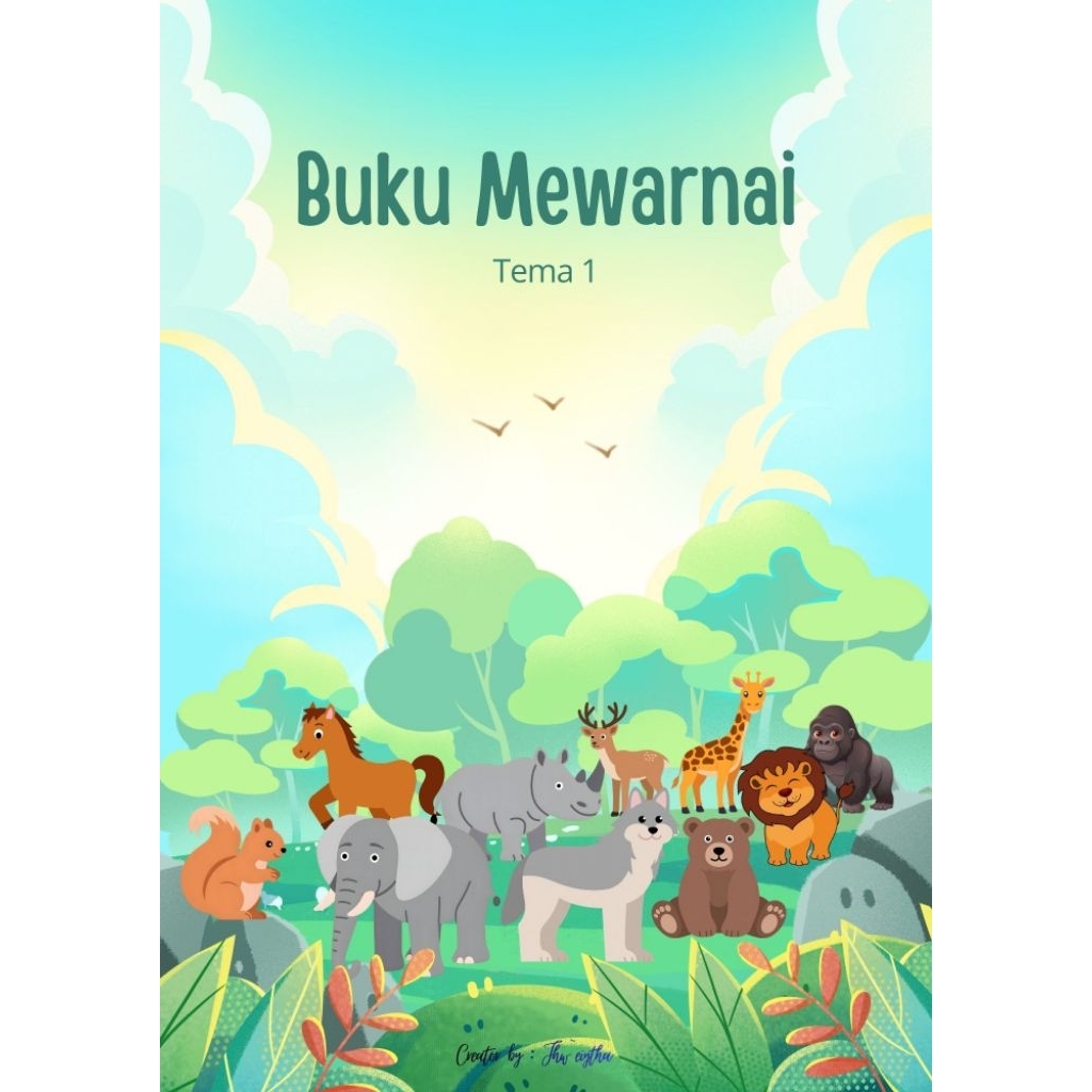 Buku Mewarnai Anak Tematik Digital PDF