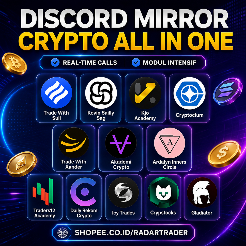 [ALL IN ONE] DISCORD MIRROR KELAS CRYPTO XANDER, SULI, AKADEMI CRYPTO (AC), KEVIN JONATHAN (KJO), AR