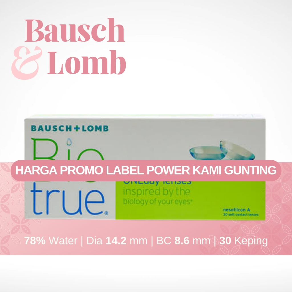 PROMO SOFTLENS BAUSCH AND LOMB BIO TRUE CLEAR DAILY BOX BESAR