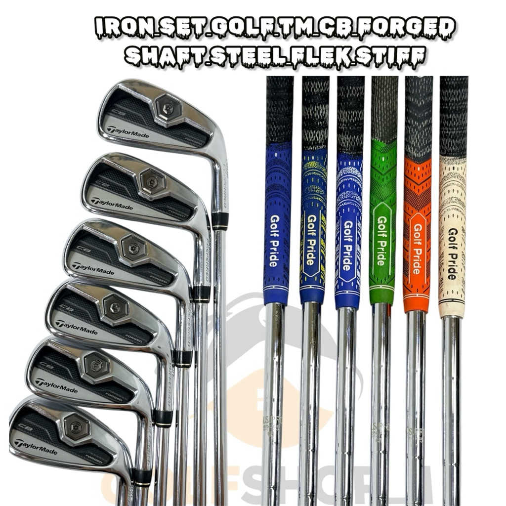 Iron Set Golf Taylormade CB Forged Shaft Steel Bekas Original - Stick Golf Original