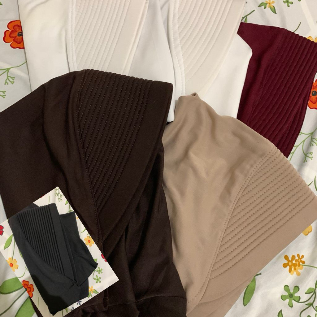 Preloved Borongan 6pcs Kerudung Hijab Sport Sekolah atau Olahraga Pet Besar