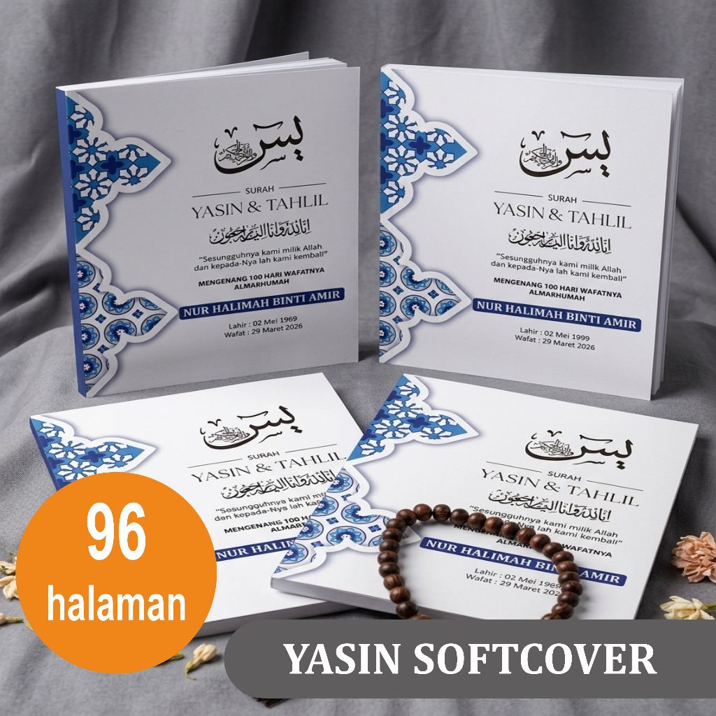 YASIN SOFTCOVER 96 HALAMAN FREE FOTO ALM | YASIN 40 HARI