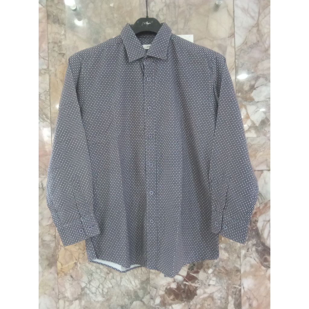 sale kemeja katun pria polkadot s.t.dupont classics