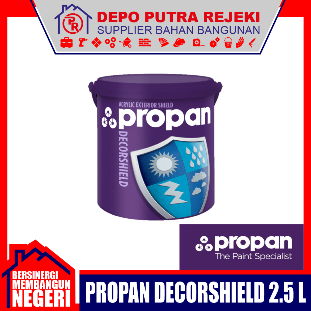 CAT TEMBOK PROPAN DECORSHIELD EXTERIOR 2.5L