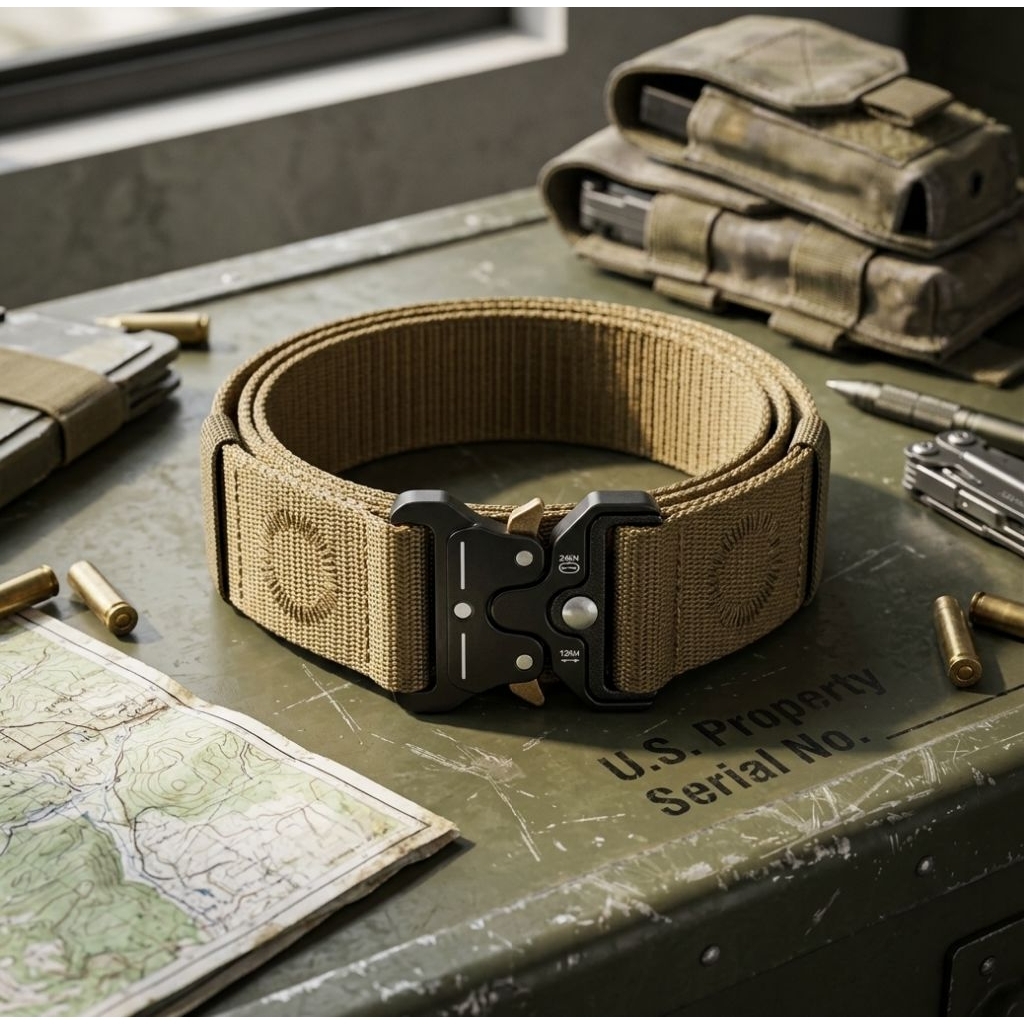 Sabuk tactical gesper tactical ikat pinggang tactical kepala besi
