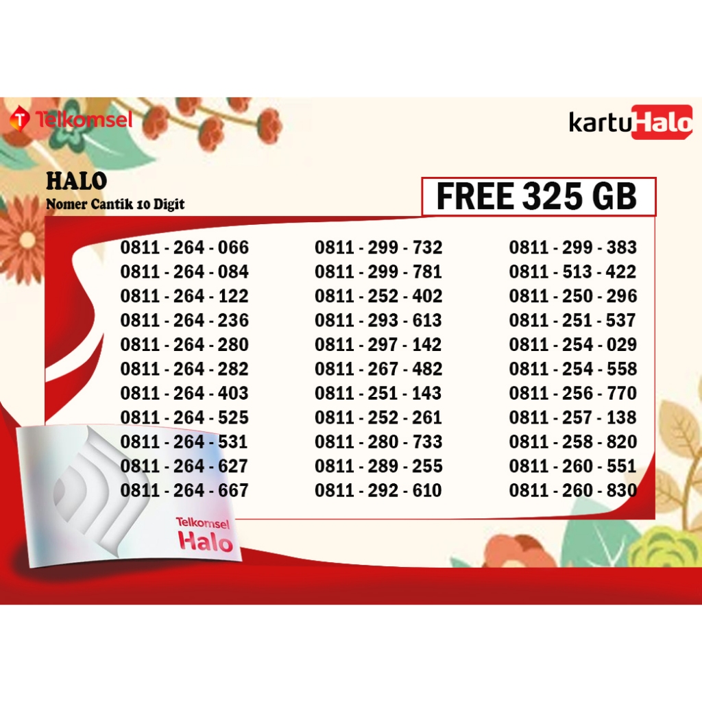 NOMER CANTIK 10 DIGIT TELKOMSEL